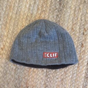 Gray Knit Beanie with Clif Logo